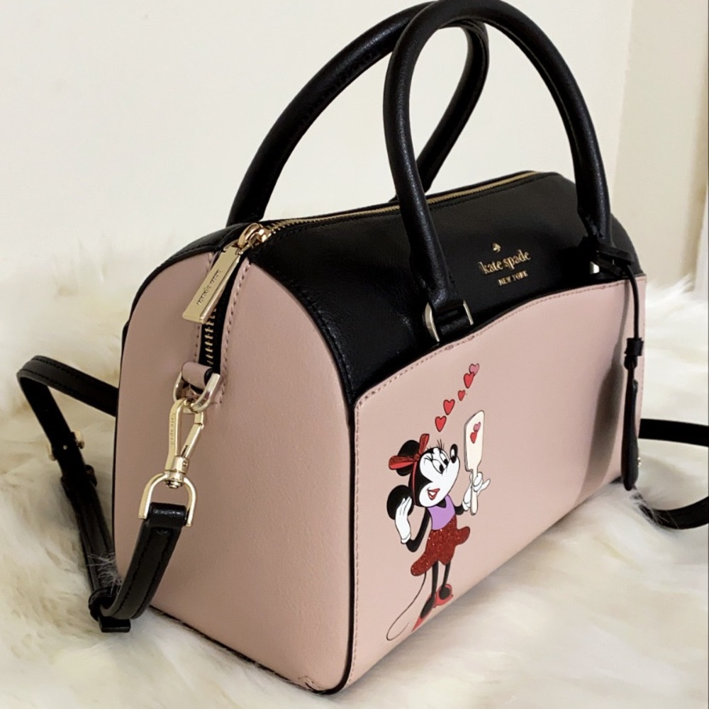 New💃Kate Spade Minnie Mouse duffel bag Satchel - Picture 3 of 9